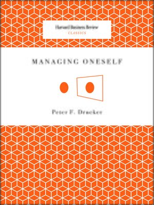 cover image of Managing Oneself